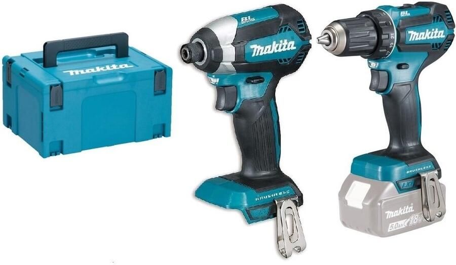Makita DLX2289ZJ combiset (bodies) DDF485 18v Boor- en schroefmachine + DTD153 Accu slagschroevendraaier | zonder accu's en lader