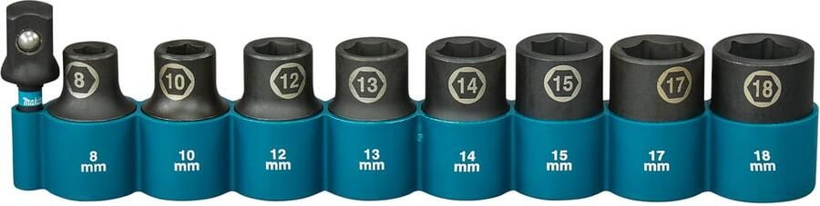 Makita Krachtdopset Impact Black 1 2 9-dlg E-16645