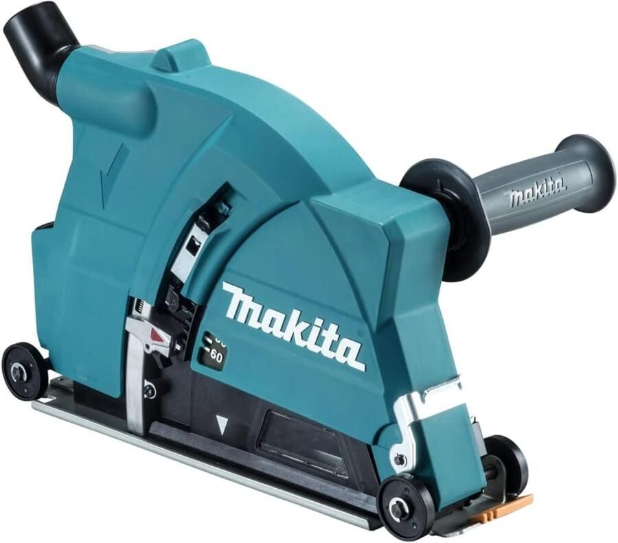 Makita Stofvrij slijpen in beton met deze 230mm inval stofafzuigkap 198440-5
