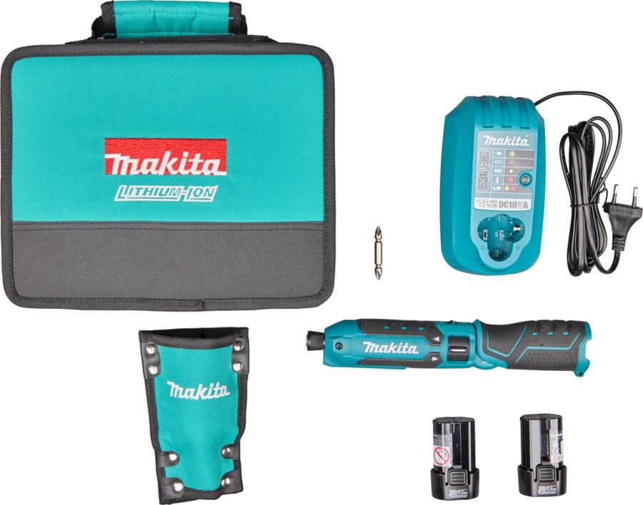 Makita TD023DSX1 | accu pen slagschroevendraaier 7.2V (2x 1.5Ah accu + lader)