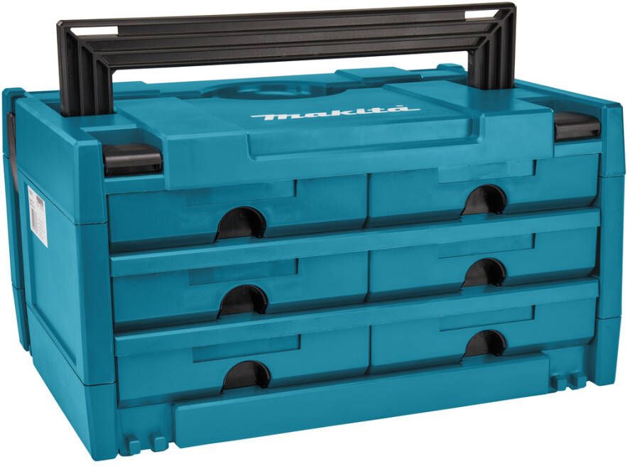 Makita MAKSTOR 3.6 M-box Systainer met 6 laden 395x295x215 mm P-84333