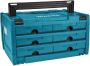 Makita Accessoires MAKSTOR 3.6 M-box Systainer met 6 laden 395x295x215 mm P-84333 - Thumbnail 1