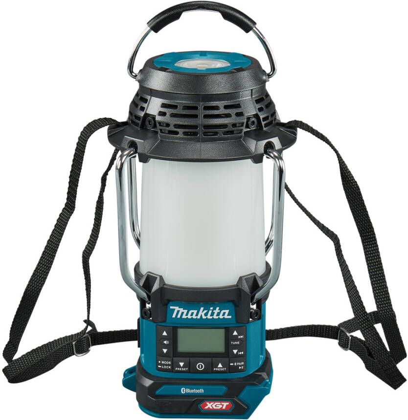 Makita MR010GZ 40 V Max Camping lamp met radio en Bluetooth | Zonder accu&apos;s en lader MR010GZ