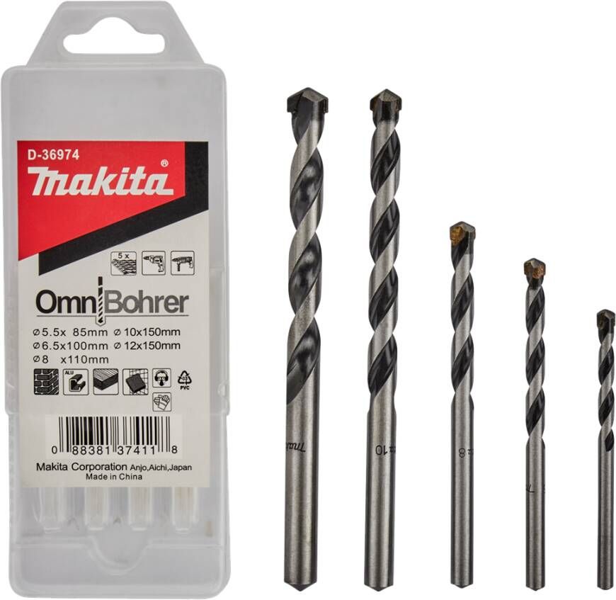 Makita Multiborenset 5-delig D-36974