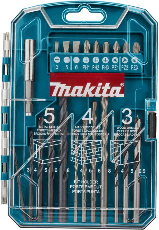 Makita Accessoires Boor- schroefbitset 22-delig P-44002