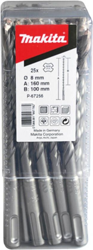 Makita Accessoires P2S:SDS-PLUS boor 6x110mm 10st B-46517-10