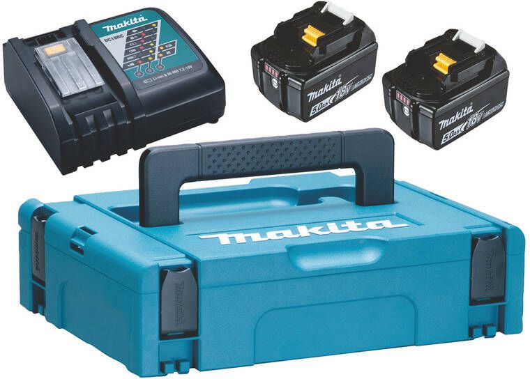 Makita Accessoires Power Source-Kit 197624-2 2x BL1850B + DC18RC 197624-2