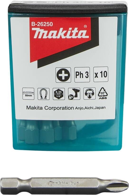 Makita Accessoires Schroefbit PH3x50mm B-26250