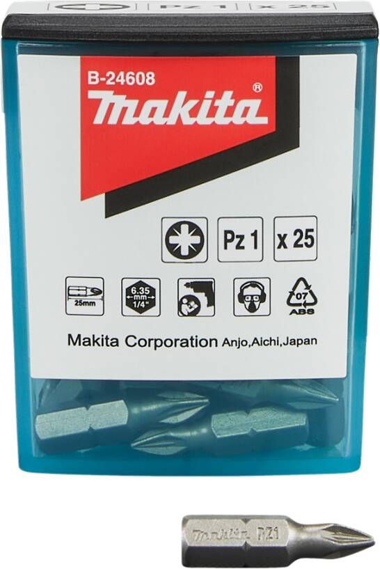 Makita Accessoires Schroefbit PZ1x25mm B-24608