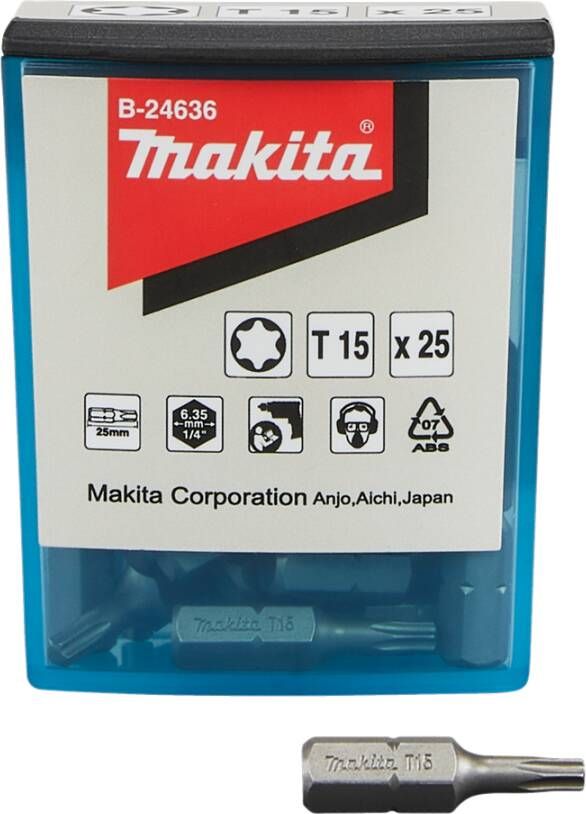 Makita Accessoires Schroefbit T15x25mm B-24636