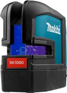 Makita SK106DZ Kruislijn punt laser rood | Zonder accu&apos;s en lader in doos met tas