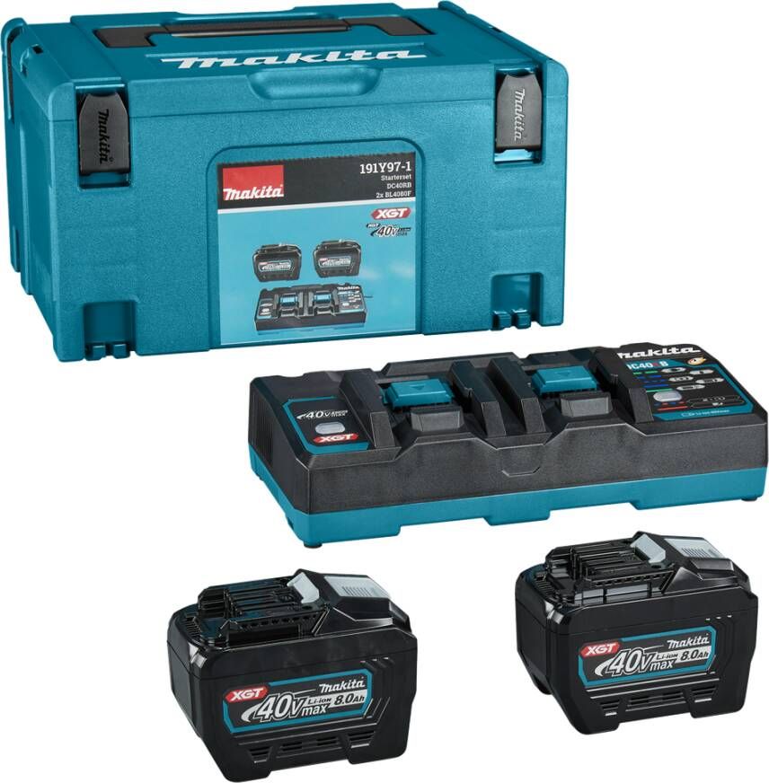 Makita 191Y97-1 Startset XGT DC40RB 2xBL4080F | Mtools