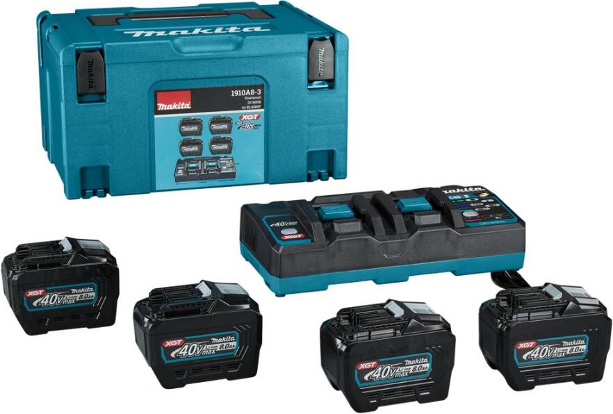 Makita Startset XGT DC40RB 4xBL4080F 1910A8-3