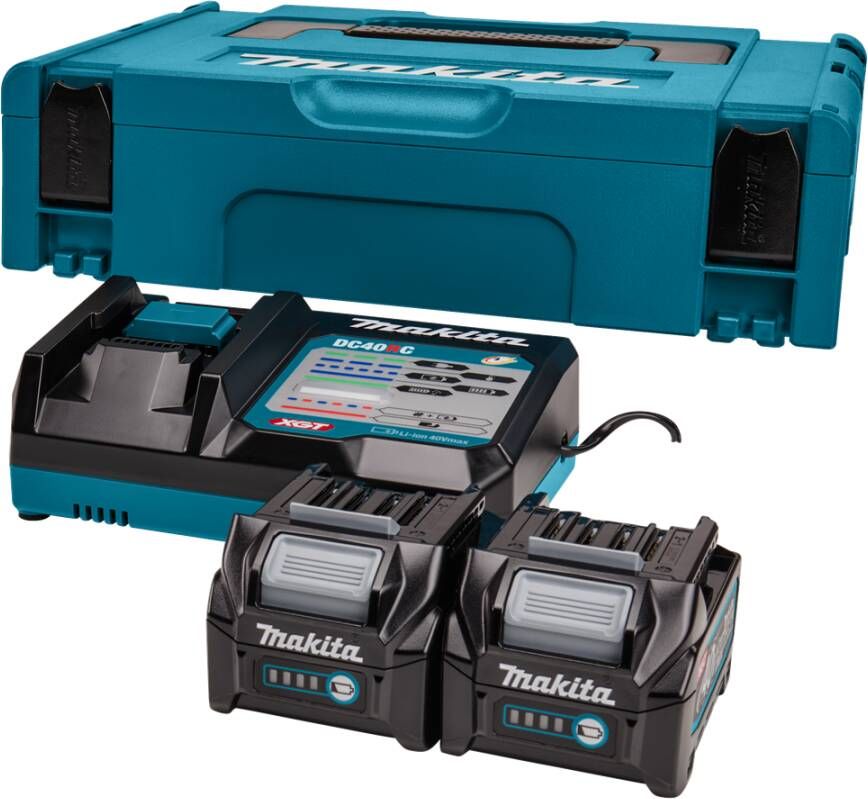 Makita 191V27-4 Startset XGT DC40RC 2xBL4025 | Mtools