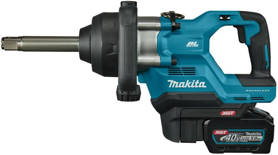 Makita TW010GT201 | Accu Slagmoersleutel | XGT 40 V Max | 1" | Set | 2x 5 0Ah Accu & Snellader in kunstof koffer TW010GT201