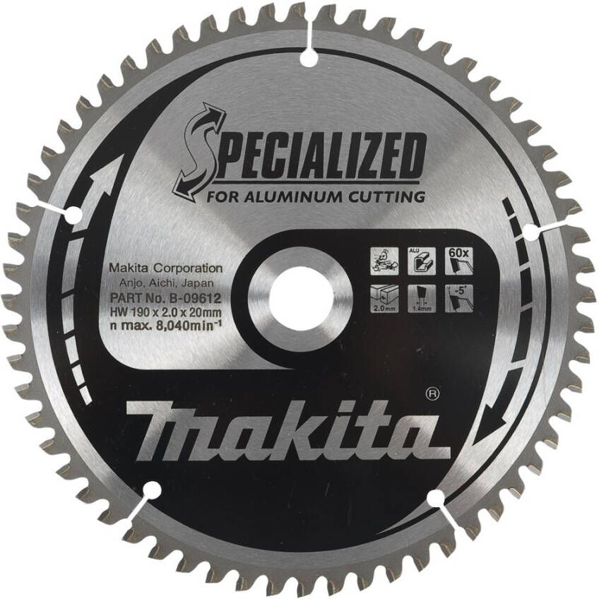 Makita Accessoires Afkortzaagblad Aluminium 165X20 60T Alu B-56568