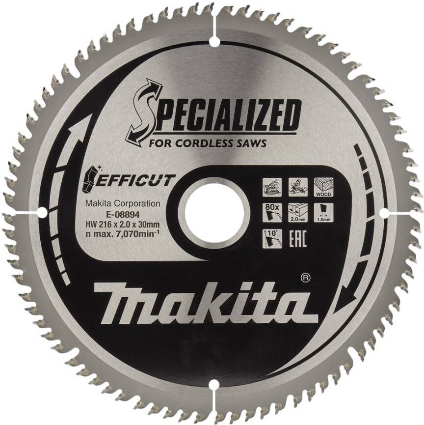 Makita E-08894 Afkortzaagblad Hout | Mtools