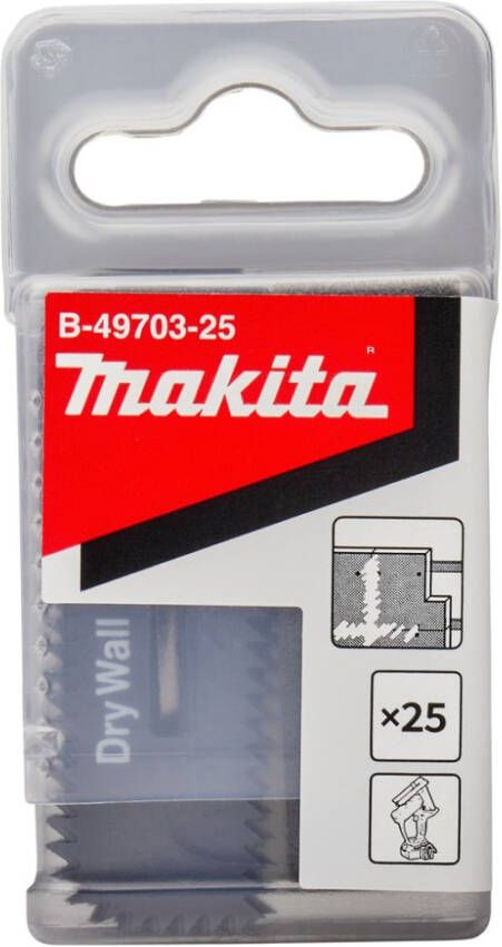 Makita Accessoires Zaagblad gips | 55x18x0 55mm | 25 stuks B-49703-25
