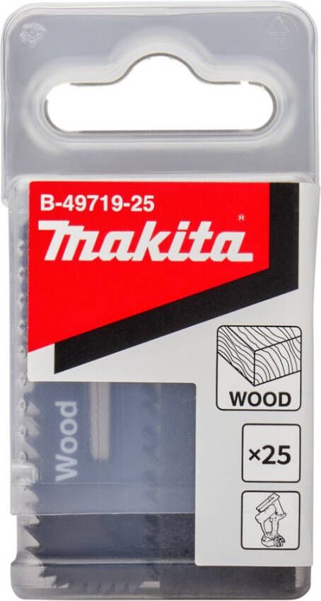 Makita Accessoires Zaagblad hout | 53x18x0 55mm | 25 stuks B-49719-25