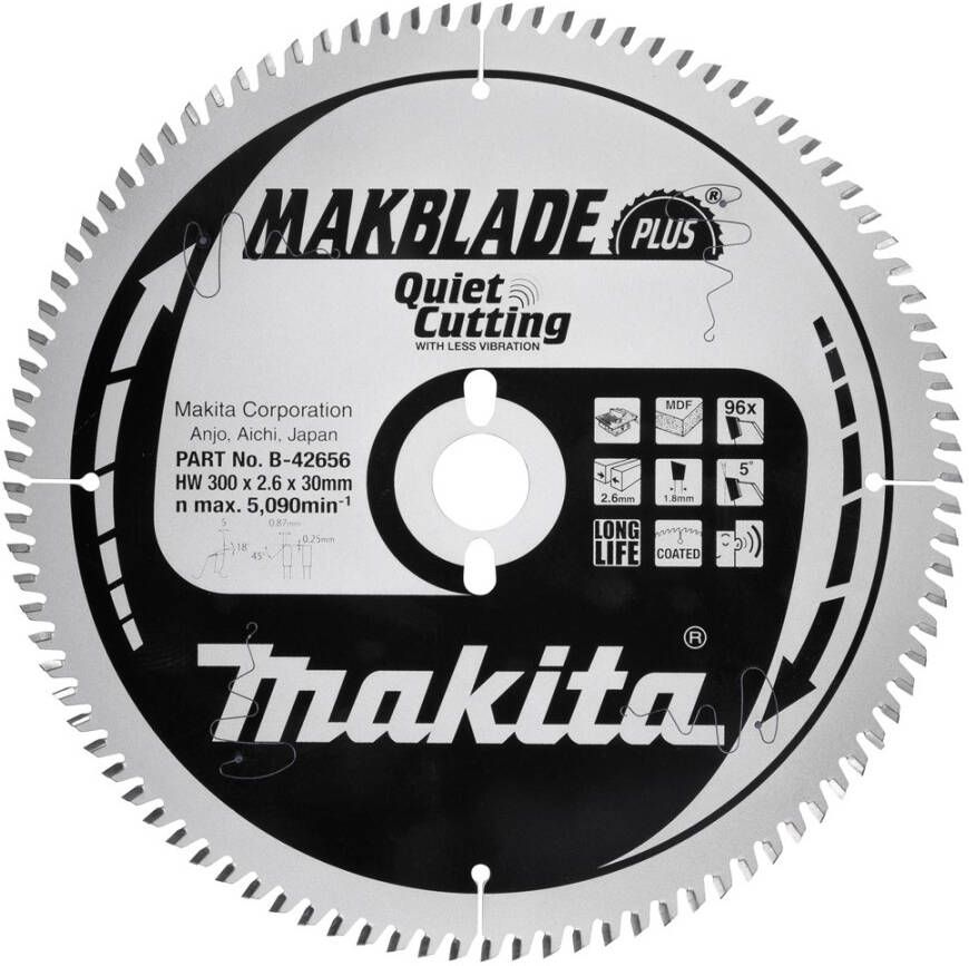 Makita B-42640 Tafelzaagblad gemelamineerde plaat (MDF) | Mtools