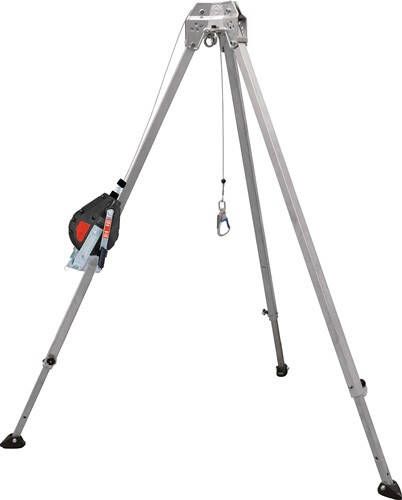 Mas Driepoot met valbeveiligingsbalancer | EN 795b PSA-categorie III | 19 0 kg | aluminium | 1 stuk 51115