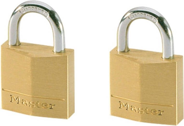 Masterlock 2 x 30mm padlocks ref. 130EURD keyed alike padlocks 130EURT