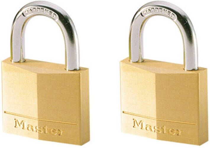 Masterlock 2 x 50mm padlocks ref. 150EURD keyed alike padlocks 150EURT