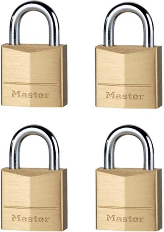 Masterlock 4 x 20mm padlocks ref. 120EURD keyed alike padlocks 120EURQNOP