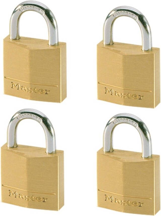 Masterlock 4 x 30mm padlocks ref. 130EURD keyed alike padlocks 130EURQNOP