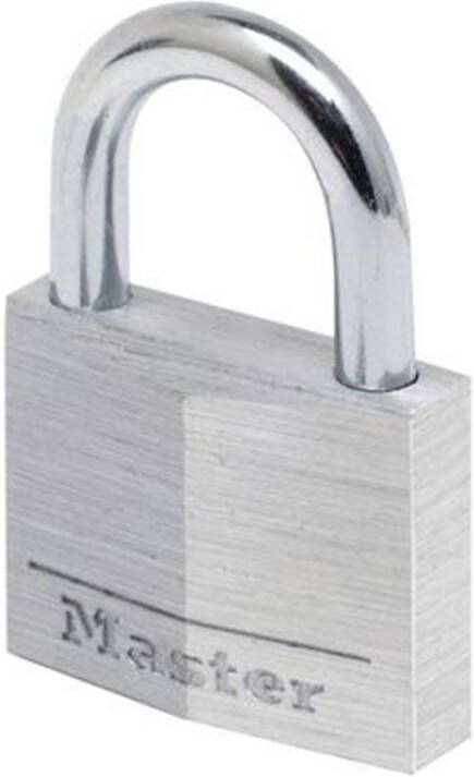 Masterlock 40mm 21mm hardened steel shackle 6mm diam. double locking 4-pin