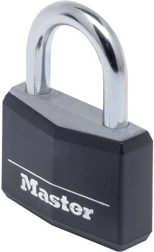 Masterlock 40mm 21mm hardened steel shackle 6mm diam. double locking 4-pin 9140EURDBLK