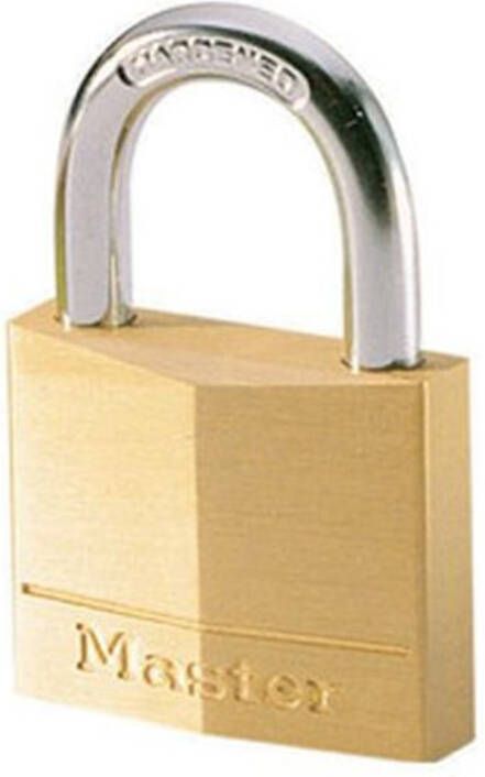 Masterlock 40mm 22mm hardened steel shackle 6mm diam. double locking 4-pin 140EURD