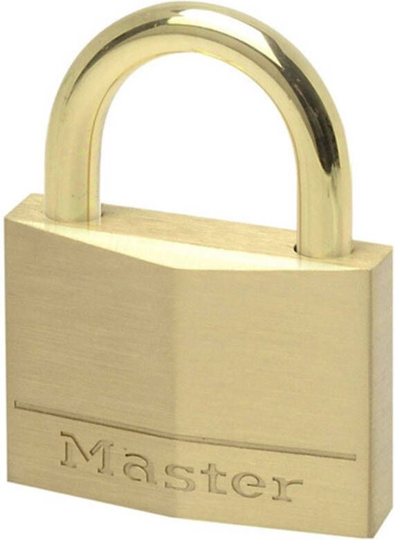 Masterlock 45mm 24mm brass shackle 6mm diam. 4-pin cylinder