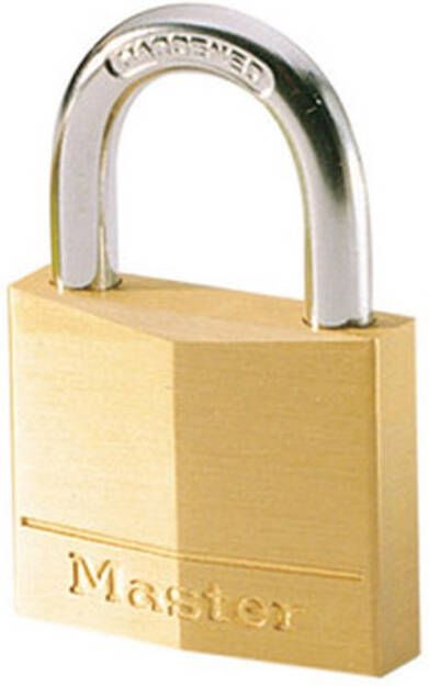 Masterlock 50mm 25mm shackle 7mm diam. double locking 5-pin cylinder 150EURD