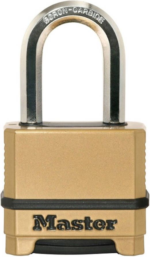 Masterlock 50mm padlock zinc body with black thermoplastic outer cover for corr M175EURDLF