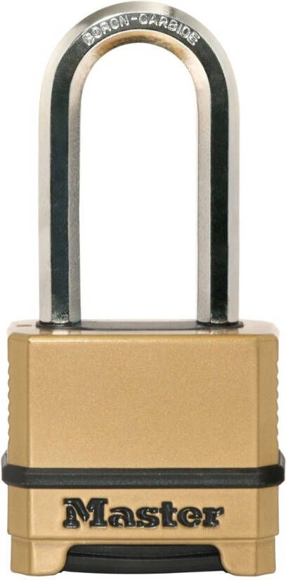Masterlock 50mm padlock zinc body with black thermoplastic outer cover for corr M175EURDLH