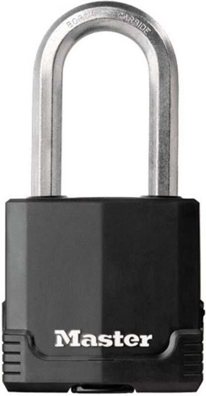 Masterlock 54mm laminated steel padlock anti-rust thermoplastic cover 51mm oc M515EURDLH