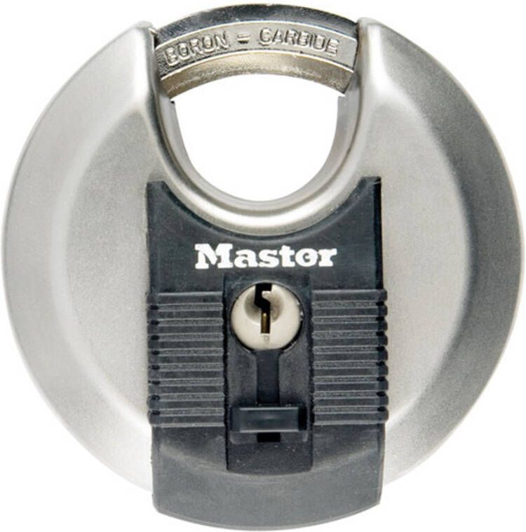 Masterlock 70mm diam. stainless steel padlock octagonal boron-carbide shrouded M40EURD