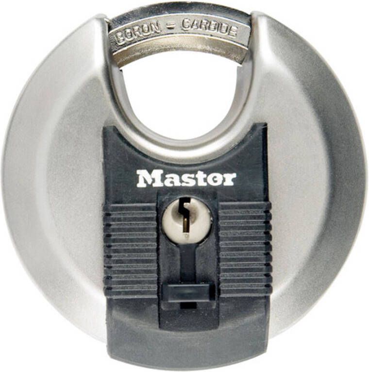 Masterlock 80mm diam. stainless steel padlock octagonal boron-carbide shrouded M50EURD