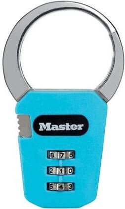 Masterlock 84mm zinc die-cast body 5mm diam. shackle 3-digit resettable com 1550EURDCOL