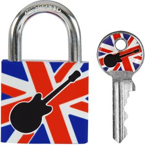 Masterlock Hangslot 30mm bedrukt: Gitaar 3430EURDGUITAR