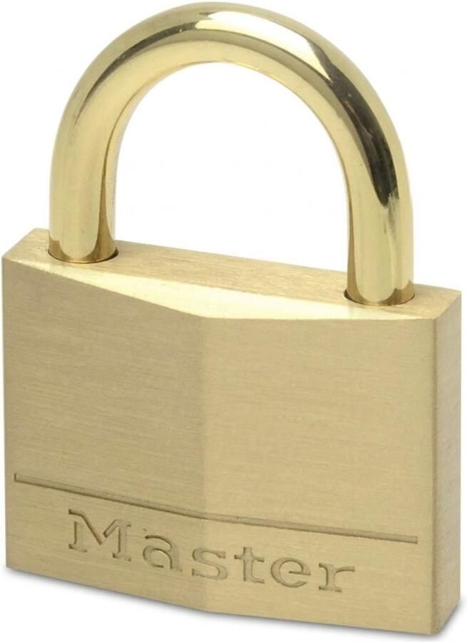 Masterlock 45mm 24mm brass shackle 6mm diam. 4-pin cylinder