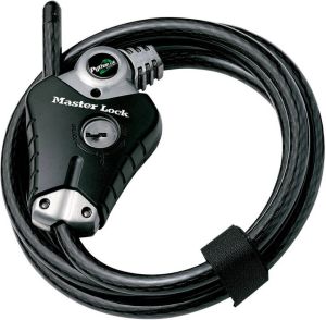 Masterlock Python Kabelslot 1 80m O10mm sluit 3-weg 8428EURDPRO