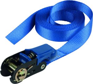 Masterlock Single pack ratchet tie down 5 m endless colour : blue