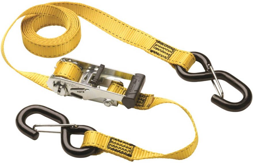 Masterlock Sjorband met ratel 3m colour : yellow PVC gri