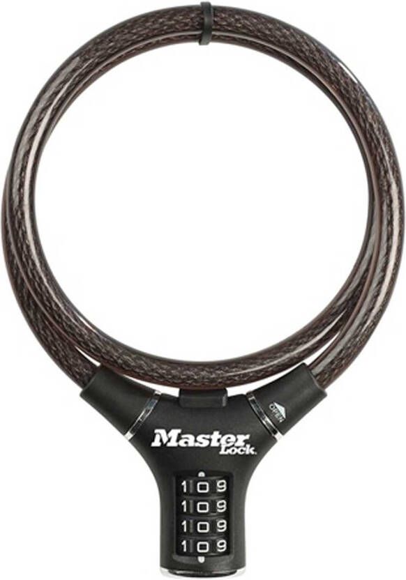 Masterlock Steel cable 0.90 m x Ø 12mm with resettable combination 4 digitsvinyl