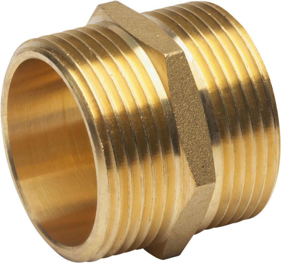 Meister Messing Dubbele Nippel 1 2 WU9640080