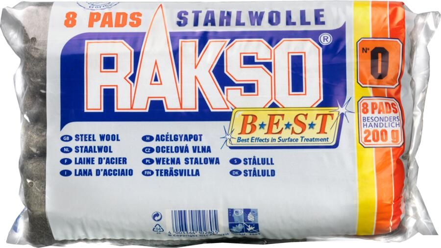 Meister RAKSO Staalwol 0 (Fijn) (8 stuks) COX980922