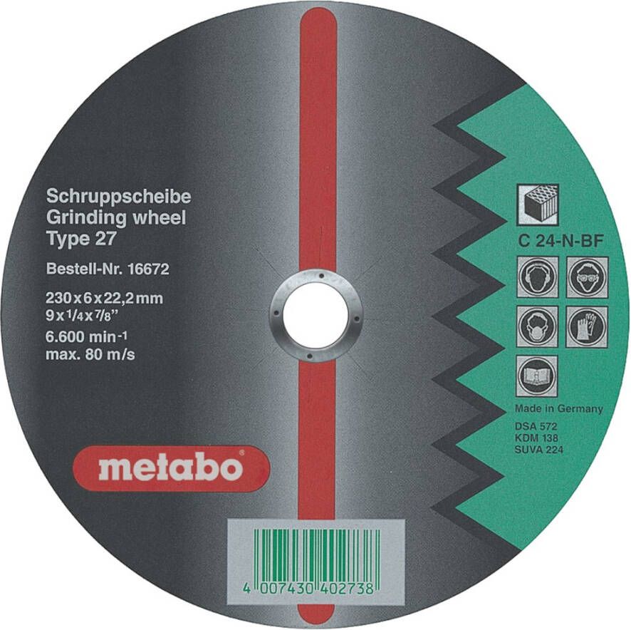 Metabo Accessoires Afbraamschijf Ø 150x6 0x22 2 steen Flexiamant super 25 stuks 616654000