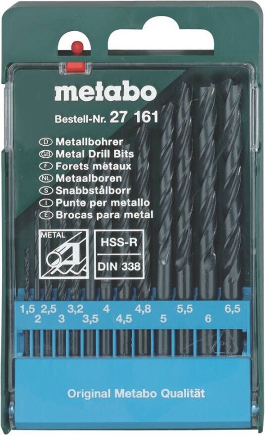 Metabo Accessoires Borencassette 13 spiraalboren HSS R 627161000